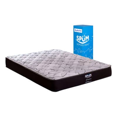 Colchón En Caja Dormimundo Dakota Matrimonial 28 Cm Medio Color Marrón oscuro