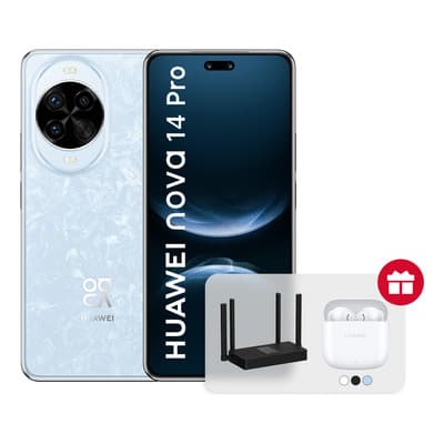 Celular Huawei Nova 14 Pro 12g+512g + Freebuds Se 2 Azul + Router wifi AX3S