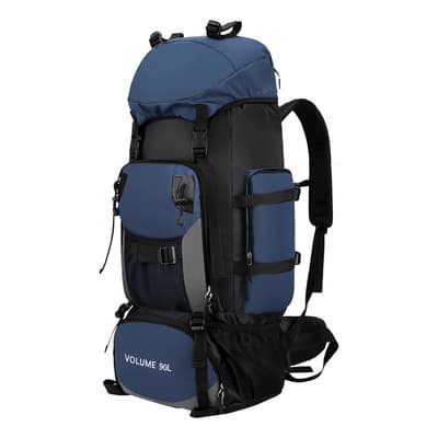 Mochila De Viaje 90l Azul Impermeable Adooadii Para Trekking Y Camping Liso - $475.26 en Mercado Libre | PrecioMX