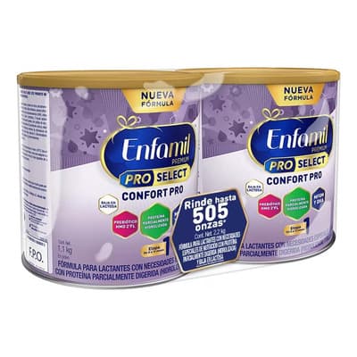 Fórmula Láctea Enfamil 1 Premium Confort 2 De 1.1 Kg Sabor Sin Sabor