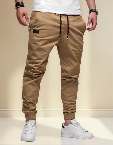 Pantalón Jogger Cargo Casual De Twill De Algodón Para Hombre