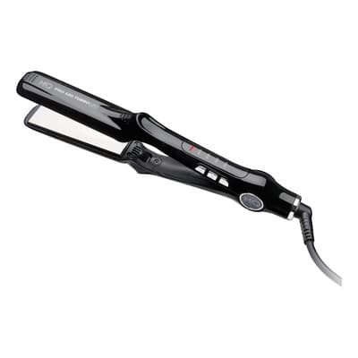 Plancha Cabello Mq Profesional Turbo Led 485f Titanio Espejo Negro