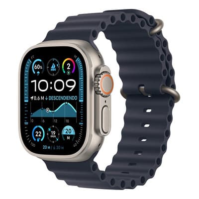 Apple Watch Ultra 2 Gps + Cellular Caja De Titanio Natural De 49 Mm Correa Ocean Azul Marino