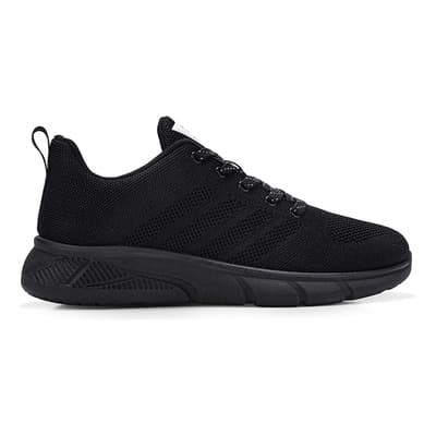 Tenis Para Correr Hombre Negros Cómodo Casual Ligero Dghaei