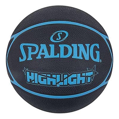 Balon Basquetball Spalding Highlight Negro/azul Sz7 Color Azul
