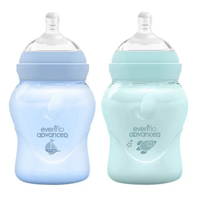 Pack X2 Biberones Evenflo 150ml Flujo Lento 0m+ 2 Piezas - $201.68 en Mercado Libre | PrecioMX