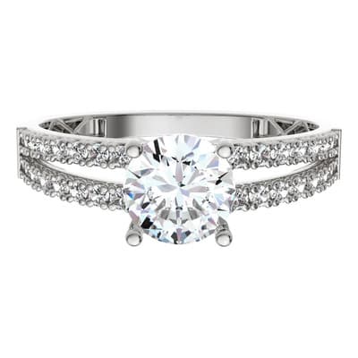 Anillo Compromiso Oro Blanco 10k De Kt Joyas Talla 9 - $4,462.92 en Mercado Libre | PrecioMX