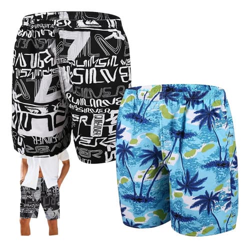 2pz Traje Baño Para Hombre Playa Short Bañador Rapido Secado - $144.54 en Mercado Libre | PrecioMX