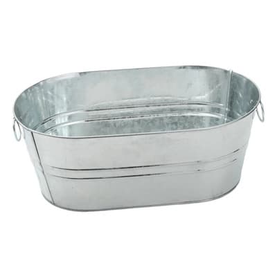 Lata Rústica Ovalada Galvanizada Para Bebidas Con Asas De Tr - $238.57 en Mercado Libre | PrecioMX