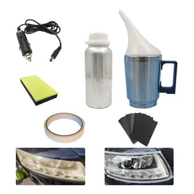 Kit Restauración Faros Coche 100ml Con Pulido Vapor Y Cinta Protectora - $359.00 en Mercado Libre | PrecioMX