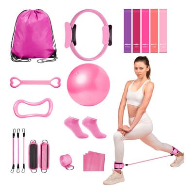 18pcs Para Kit De Pilates Essentials For Mujer Kit De Pilate Color Rosa - $621.36 en Mercado Libre | PrecioMX
