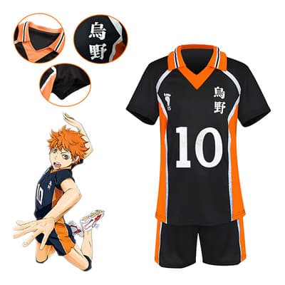 Disfraces De Haikyuu Karasuno Uniforme Completos De Voleibol Hinata Shoyo Para Cosplay Fiestas