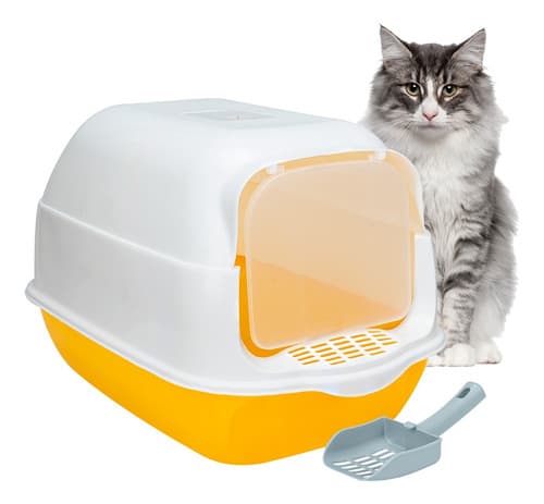 Arenero Cerrado Sanitario Para Gato Con Pala Puerta Abatible - $189.00 en Mercado Libre | PrecioMX