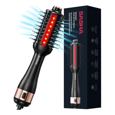 Cepillo Secador Infrarrojo Sasha Professional 4 En 1 Alaciador Volumen Sin Daño Al Cabello Negro - $563.06 en Mercado Libre | PrecioMX