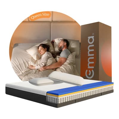 Colchón Emma Hybrid Queen Memory Foam + Dos Almohadas Color Blanco - $10,515.42 en Mercado Libre | PrecioMX