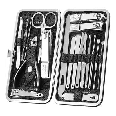 Juego De Cortaúñas D/acero Inox. P/manicura, Pedicura, 19 - $114.05 en Mercado Libre | PrecioMX