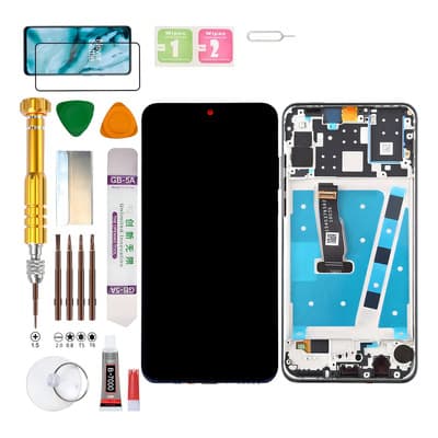 Pantalla Con Marco Para Huawei P30 Lite (4G) (24mpx) MAR-LX1M/LX2/L21A/LX1A/LX3A/LX2J/LX3AM Display