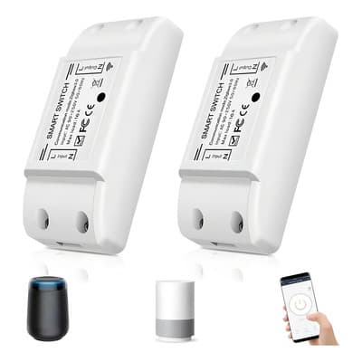 2 Psc Interruptor Inteligente Smart Switch Wifi Para Alexa Solo 2.4g Wifi Interruptor Inteligente Relevador Ac Componentes Electronicos - $89.40 en Mercado Libre | PrecioMX
