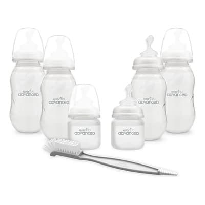 Set De 6 Biberones Y 1 Cepillo Evenflo Primeros Meses Blanco - $414.00 en Mercado Libre | PrecioMX