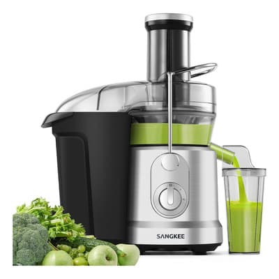 Sangkee Exprimidor Centrífugo Profesional 1000w | Extractor De Jugos Con Tubo 8cm+2 Velocidades, Acero Inoxidable,... Plateado/negro - $1,862.00 en Mercado Libre | PrecioMX