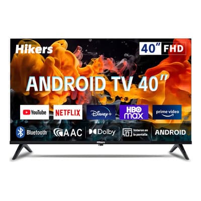 Pantalla Smart Tv Hikers 40 Pulgadas Android Fhd Con Dolby/aac Youtube Netflix - $2,913.57 en Mercado Libre | PrecioMX