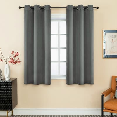 Nanwei Cortinas Blackout Para Sala Recamara 220x160cm Coronas Diseño Moderno Ventanas Decorativas Aislamiento Térmico Y Reducción De Ruido Tela Impermeable 2 Paneles Gris Oscuro - $238.00 en Mercado Libre | PrecioMX