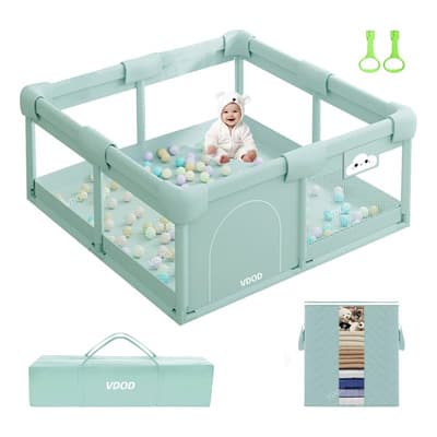 Vdod Corralito Para Bebé Corral 1.2m X 1.2m De Juegos Para Bebés Niños Con Esponja Anticolisión Engrosada Material... Malvavisco - $793.56 en Mercado Libre | PrecioMX