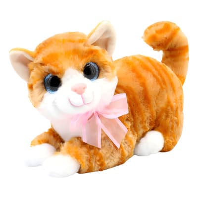 Gatita De Peluche Naranja Blanco Con Sonido Juguete 30cm - $179.50 en Mercado Libre | PrecioMX