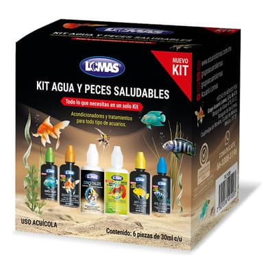 Kit Agua Y Peces Saludables 6 Pieza Acondicionadores Acuario Kit Tratamiento De Agua Y Salud De Peces | 6 Soluciones Esenciales 30 Ml - $95.00 en Mercado Libre | PrecioMX
