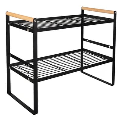 Almacenamiento Organizador De 2 Niveles Para Cocina Y Baño Negro - $296.00 en Mercado Libre | PrecioMX