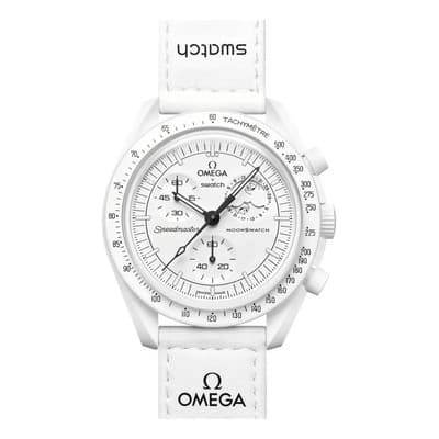 Reloj Omega X Swatch Modelo Correa Blanco Bisel Blanco Fondo - $3,699.00 en Mercado Libre | PrecioMX