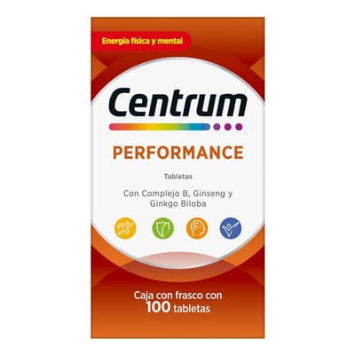 Multivitamínico Centrum Performance Con Vitamina B, Vitamina C, Hierro, Potasio Y Zinc 100 Tabletas Sin Sabor - $365.50 en Mercado Libre | PrecioMX