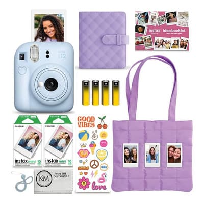Camara Instantanea Fujifilm Instax Mini 12 Paquete Azul Past