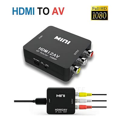 Adaptador De Hdmi A Rca Av Para Audio Y Video 1080p, Compatible Con Entradas Hdmi De Ibox De Tv, Ps3, Computadoras De Escritorio Y Portátiles, Y Salida A Televisores Y Proyectores Con Puertosav,jeeyee - $98.34 en Mercado Libre | PrecioMX