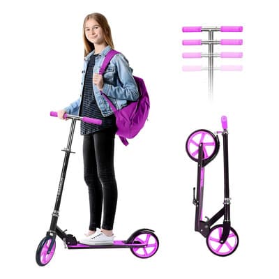 Novangua S-54 Patinete Completo Scooter Patin De Manillar Ajustable En 4 Niveles Color Rosa/negro - $976.84 en Mercado Libre | PrecioMX