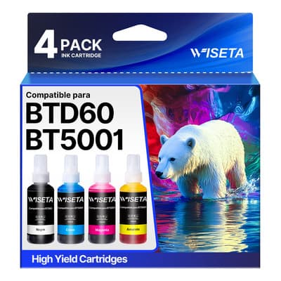 Cartuchos Wiseta Para Brother Para Btd60-bt5001 Para T4500dw