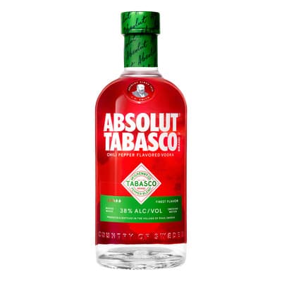 Vodka Tabasco Chili Pepper Flavored 38%vol. 750ml Absolut - $331.57 en Mercado Libre | PrecioMX