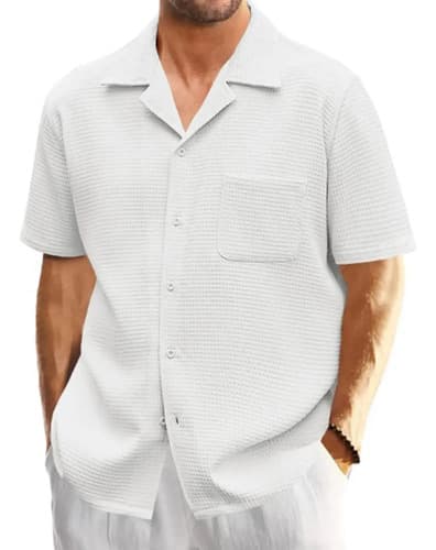 Camisa Formal Hombre Camisa Casual Manga Corta Plus Size - $181.28 en Mercado Libre | PrecioMX