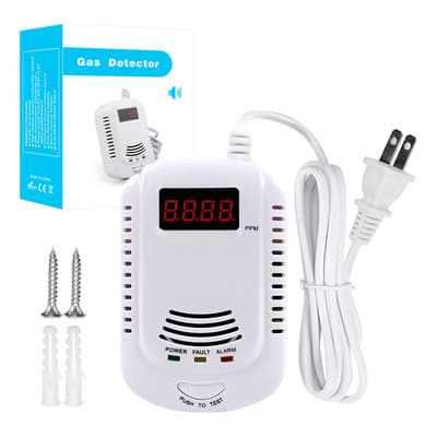 Vanance® Detector De Gas Lp Natural Con Alta Cobertura Y Alarma, Alerta De Decibelios Altos Adecuado Para Residencias Oficinas Supermercados Comerciales Almacenes Blanco - $258.64 en Mercado Libre | PrecioMX