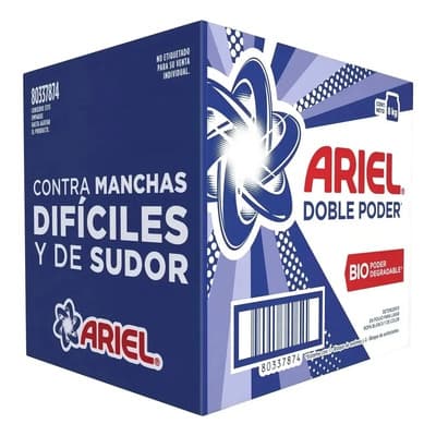 Detergente En Polvo Ariel Doble Poder 8k - $388.00 en Mercado Libre | PrecioMX