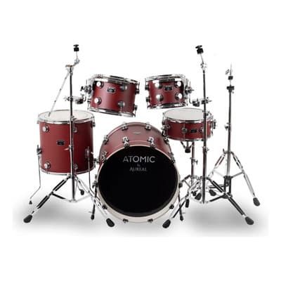 Batería Acústica Aureal Atomic Semiprofesional Red Color Rojo - $11,999.00 en Mercado Libre | PrecioMX