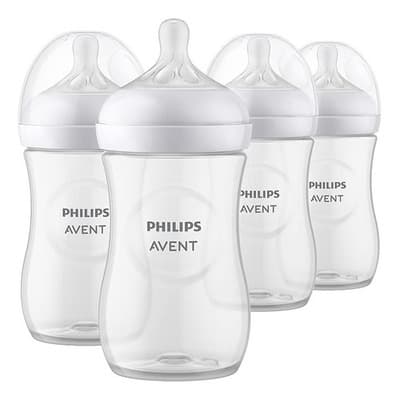 Biberones Philips Avent Natural 9oz Anticólicos 4 Pack Libre BPA