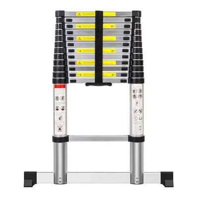 Escalera Telescópica 3.2 Metros Retractil Homex Color Plateado - $1,150.00 en Mercado Libre | PrecioMX