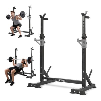 Banco de ejercicio press banca Jumei Gym multiposiciones Ejercitador de pecho y piernas 50×50 negro