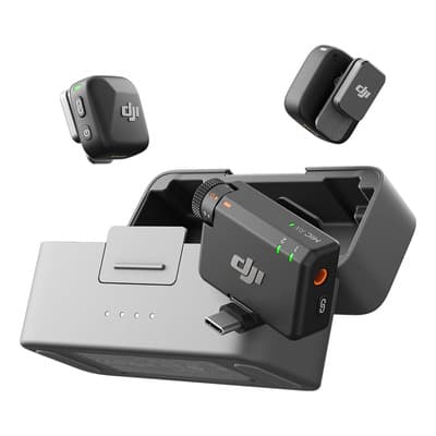 Dji Mic Mini 2 Tx 1 Rx Y Estuche De Carga Micrófono Inalámbrico Superligero Con Audio De Alta Calidad 48h De Usoy Cancelación De Ruido