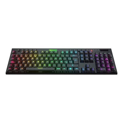 Teclado Redragon K619-rgb-sp Horus Fs Gamer Cableado Red Esp Color del teclado Negro Idioma Español Latinoamérica