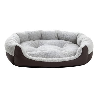 Cama Perro Gato Mascota Grande Comoda Lavable Antiestres Gris