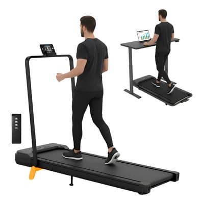 Caminadora Eléctrica Portátil Plegable con Pasamanos y Control, Velocidad 10 km/h, Cinta de Correr para Casa con Pantalla LED Color Negro