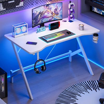 Escritorio Gamer Minimalista Fibra Carbono Mesa De Oficina