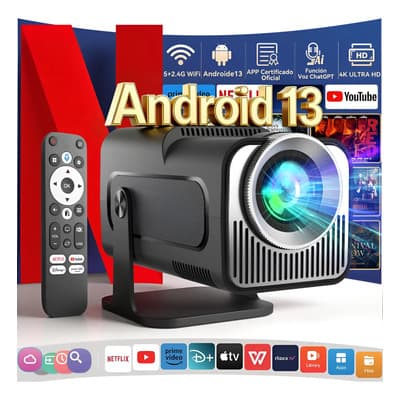 Netflix Oficial, Proyector Android 13 Full Hd 1080p 8k Wifi - $1,565.88 en Mercado Libre | PrecioMX